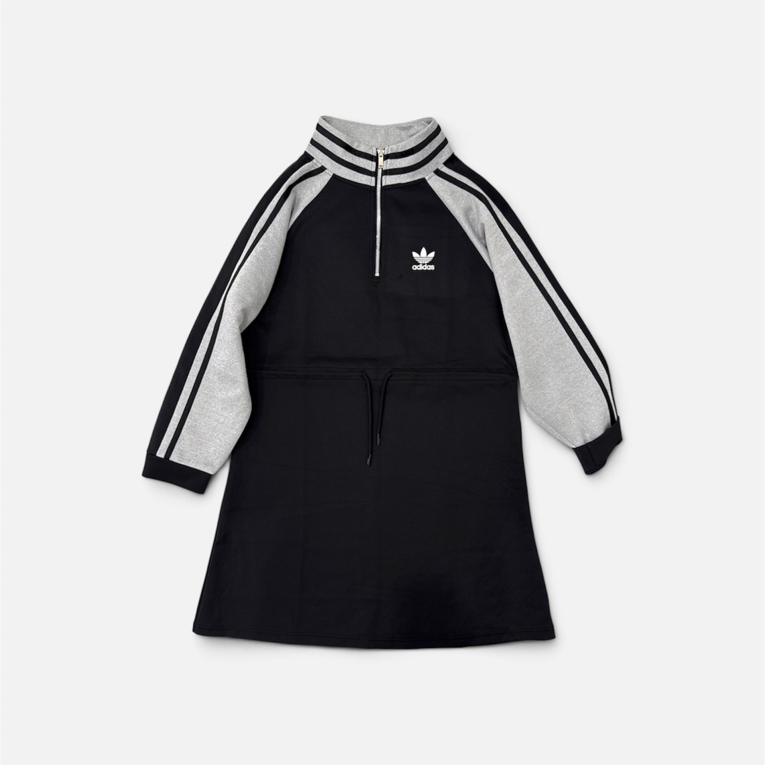 Adidas Originals Φόρεμα με Φερμουάρ Μαύρο/Γκρι / Pre-Owned